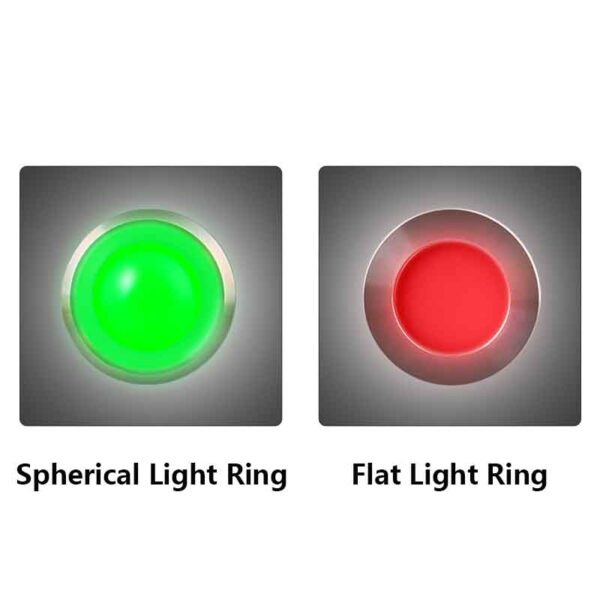 6/8/10/12/14mm Spherical Flat Metal LED Luminous Waterproof Indicator Light