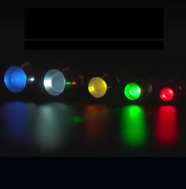 3/6/12/24/220V Multi-color LED Metal Indicator Light